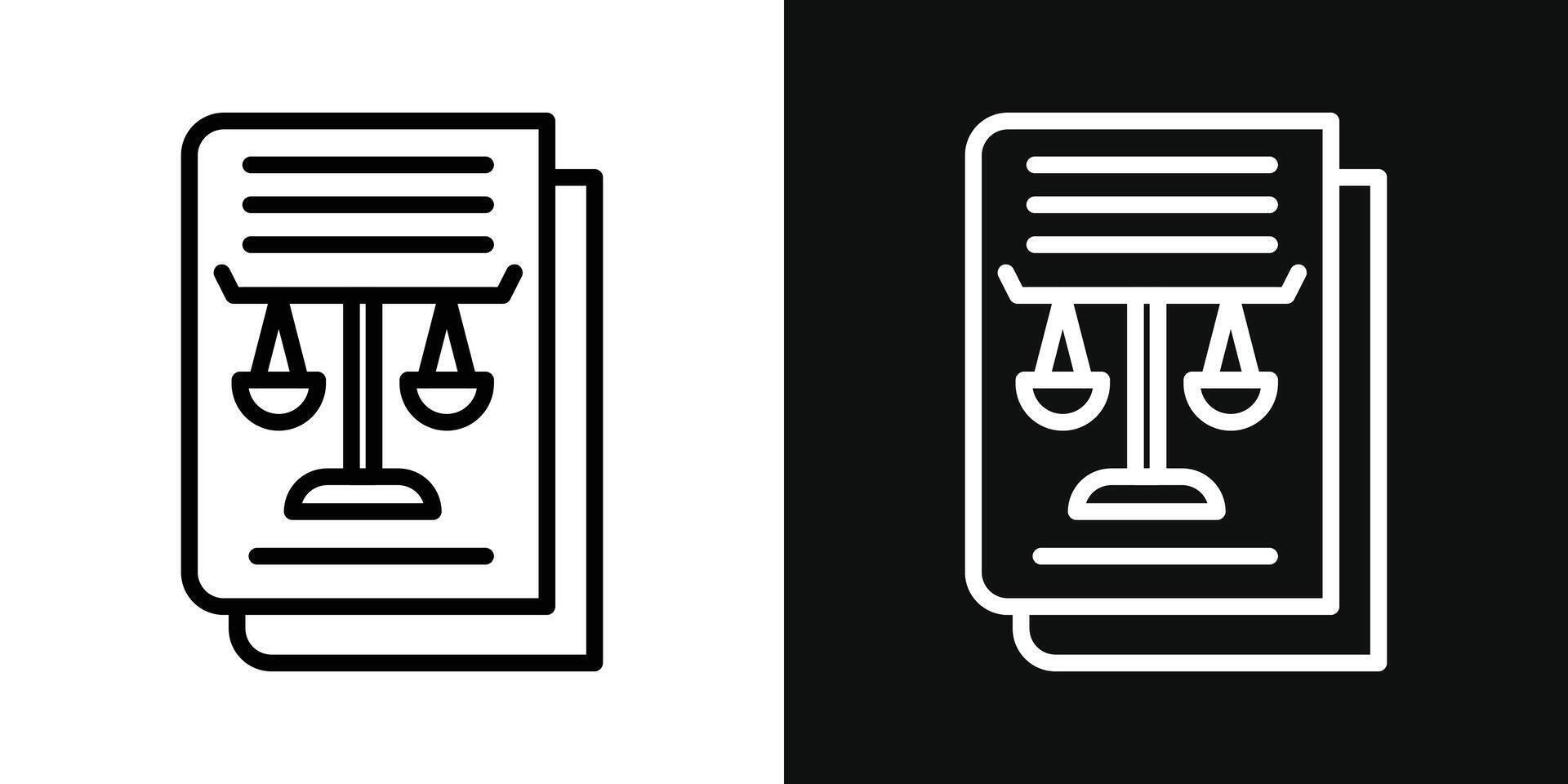 Labour and social law icon vector