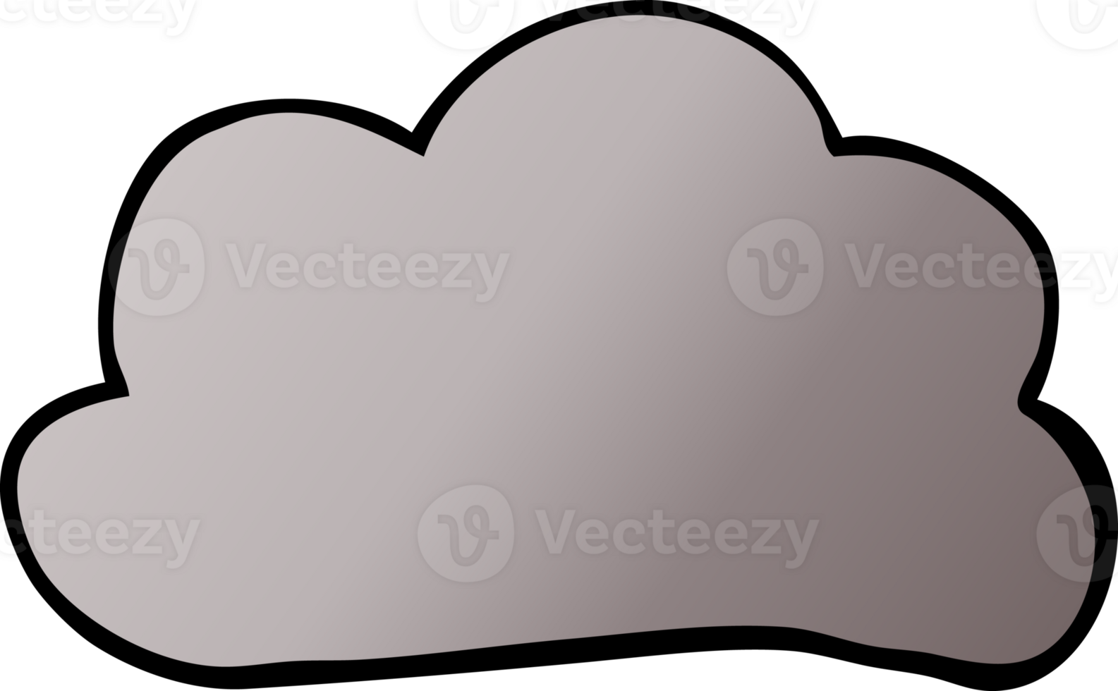 cartoon doodle weather cloud png