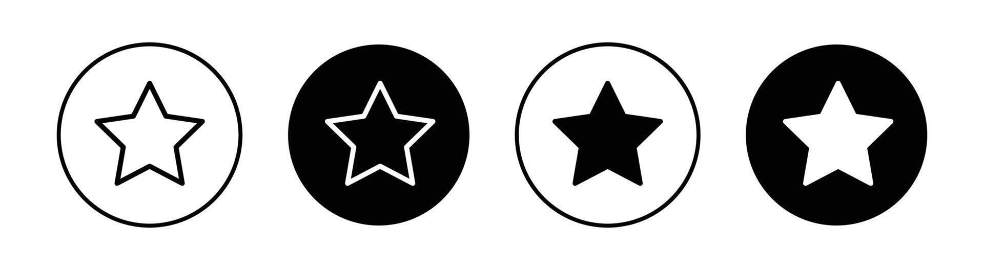 icono de vector de estrella