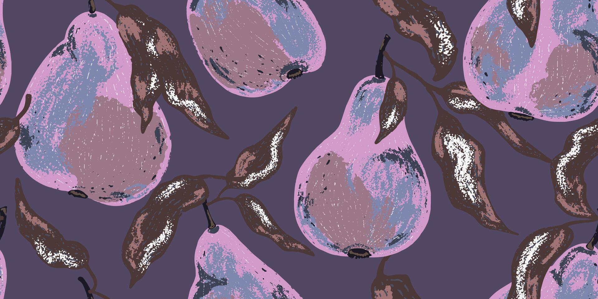 pear fabric pattern vector
