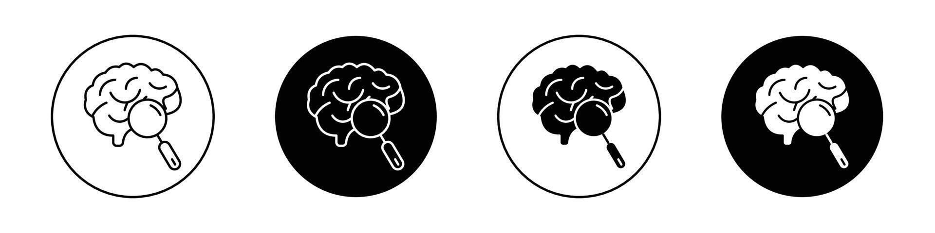 Mind research icon vector