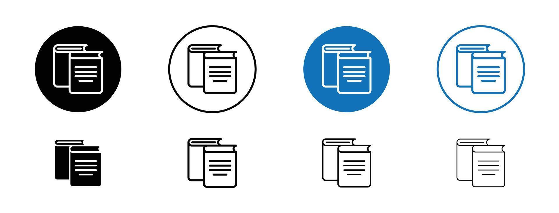 Reference data icon vector