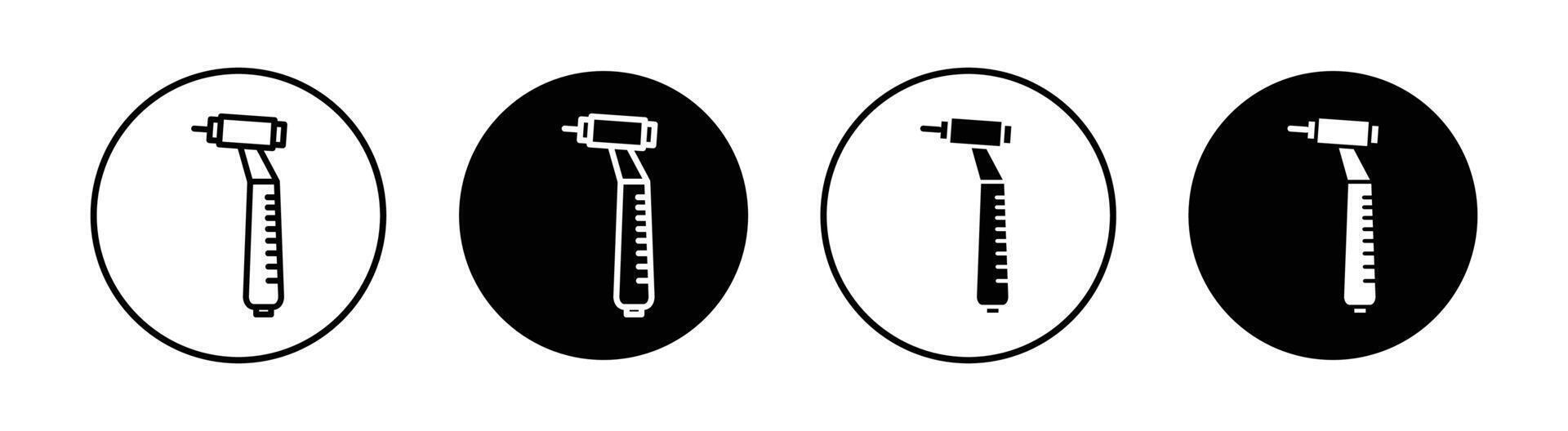Dental nozzle drill icon vector