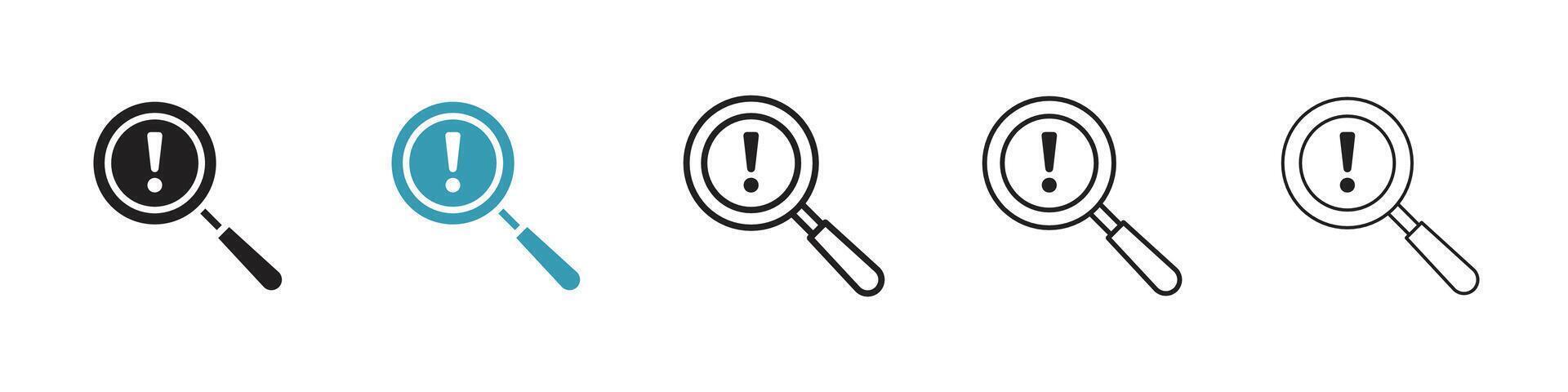 Finding problem icon vector