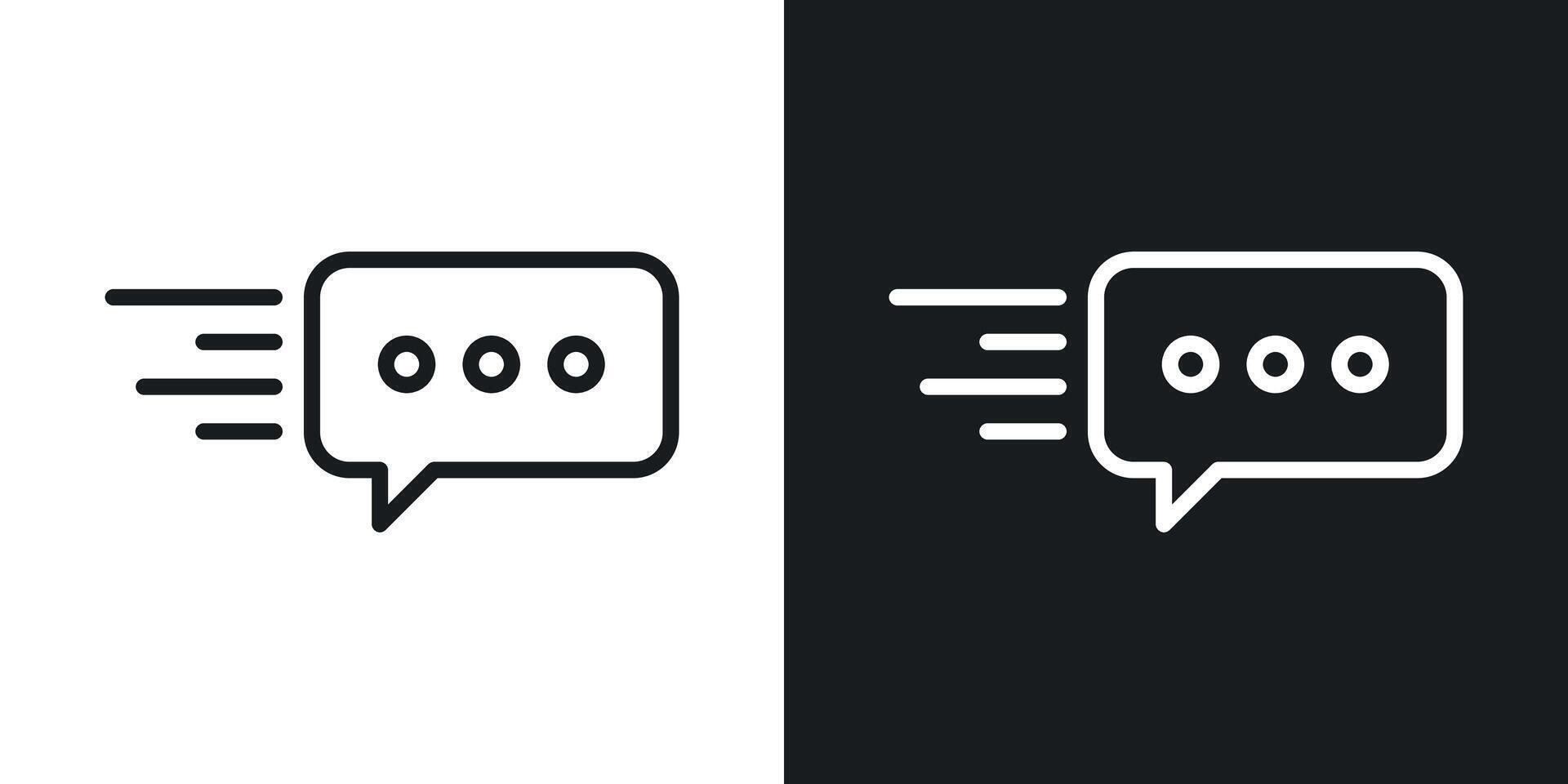 Quick Message icon vector