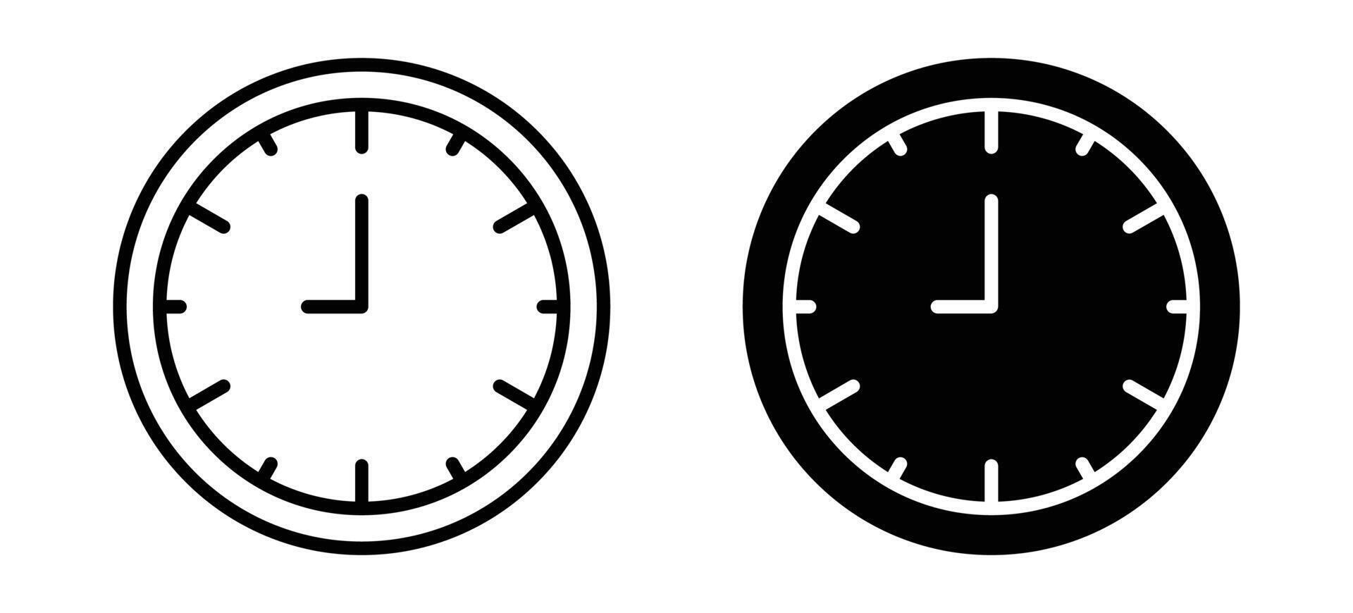 icono de vector de reloj