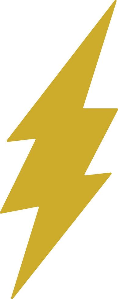 flash lightning bolt yellow icon. Electric power symbol. Energy sign, vector illustration. charge sign. Thunder strike electricity linear symbol. Thunderbolt flash. Powerful electrical discharge