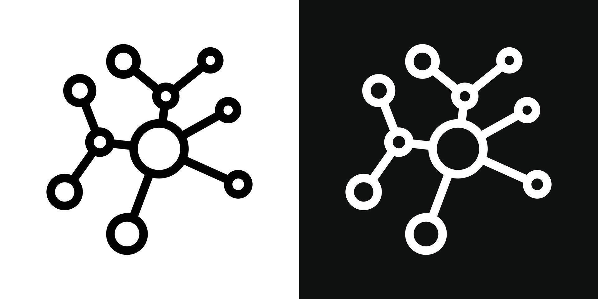 Molecule vector icon