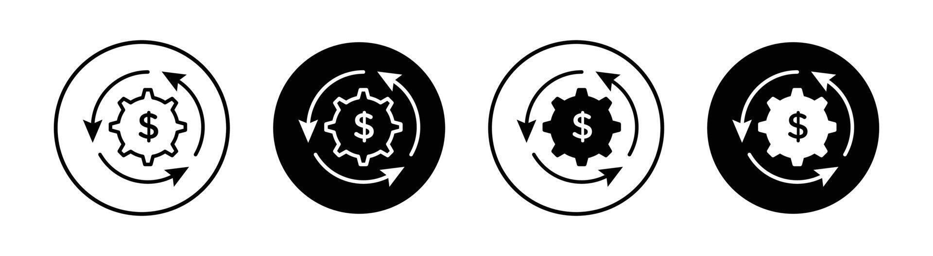 Costs optimization icon vector