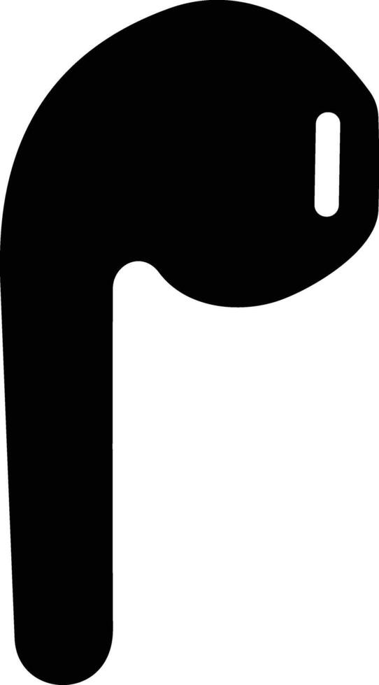 HandFree flat icon. Headphone wireless earphone symbol. Headset silhouette. Hand free. vector
