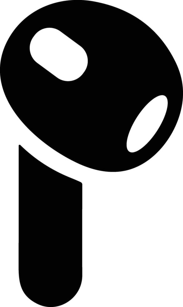 HandFree flat icon. Headphone wireless earphone symbol. Headset silhouette. Hand free. vector