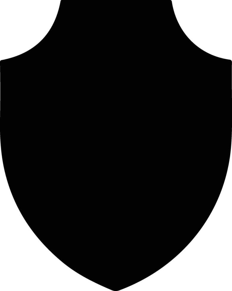 Protection or security shield. Badge quality symbol. Safeguard sign. Police badge shape. Design elements for concept of safety and protection. Vector illustration.