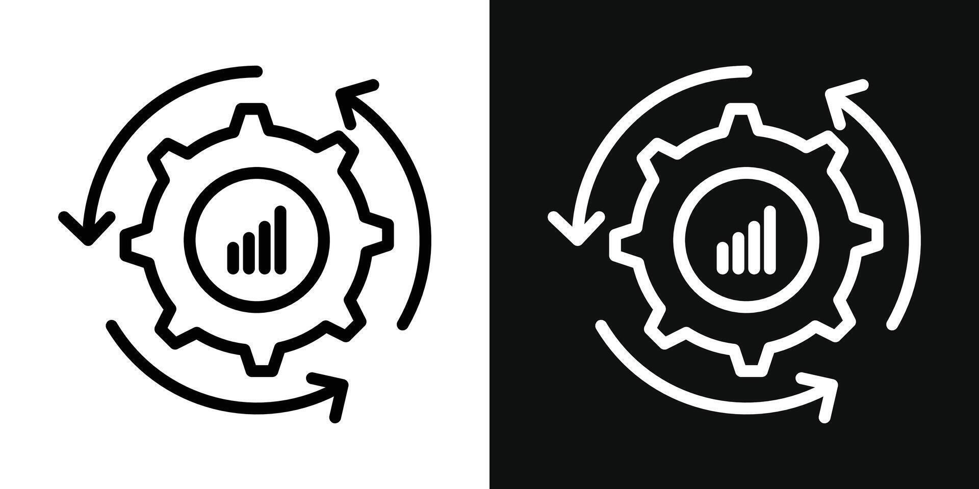 Continuous improvement icon vector