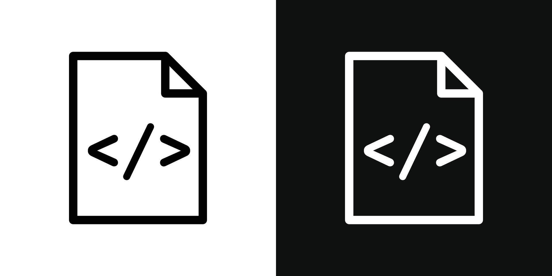 Html script icon 40278575 vector art at vecteezy