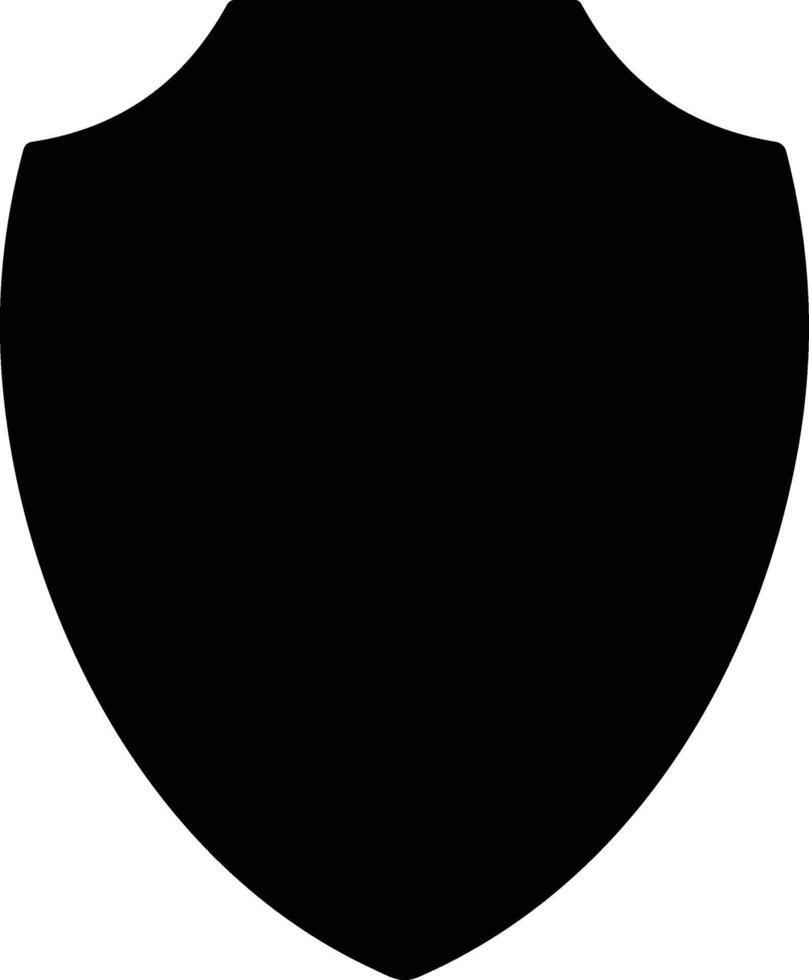 Protection or security shield. Badge quality symbol. Safeguard sign. Police badge shape. Design elements for concept of safety and protection. Vector illustration.