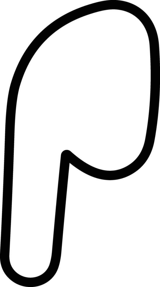 HandFree line icon. Headphone wireless earphone symbol. Headset silhouette. Hand free. vector