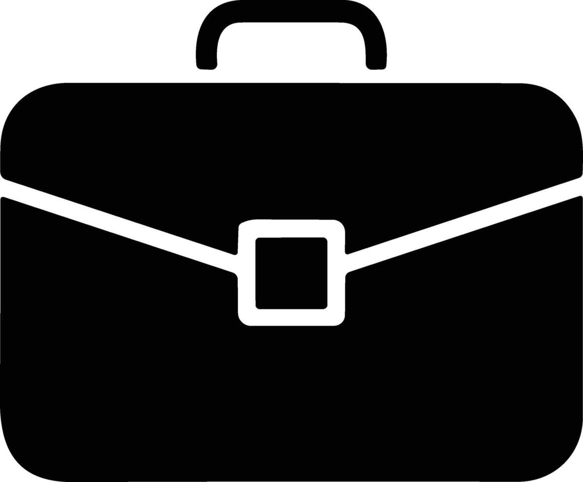 Briefcase vector icon. Bag or portfolio symbol. Flat sign. Simple vector illustration for graphic and web design.