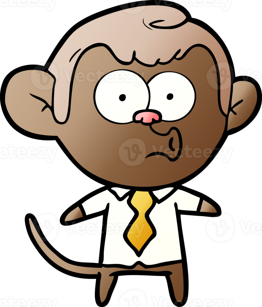 cartoon office monkey png