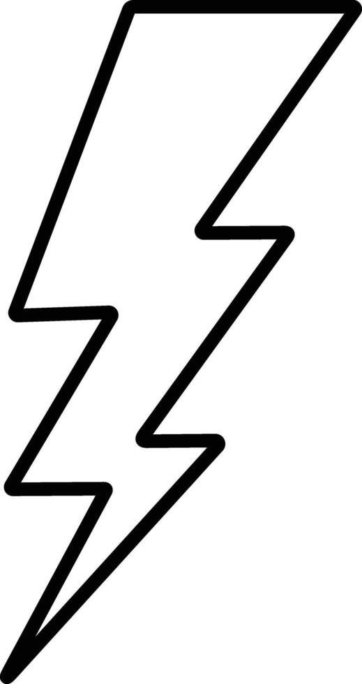 flash lightning bolt line icon. Electric power symbol. Energy sign, vector illustration. charge sign. Thunder strike electricity linear symbol. Thunderbolt flash. Powerful electrical discharge