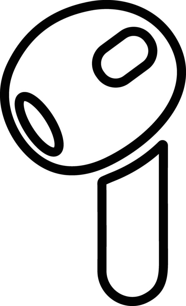 HandFree line icon. Headphone wireless earphone symbol. Headset silhouette. Hand free. vector