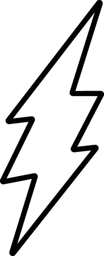 flash lightning bolt line icon. Electric power symbol. Energy sign, vector illustration. charge sign. Thunder strike electricity linear symbol. Thunderbolt flash. Powerful electrical discharge