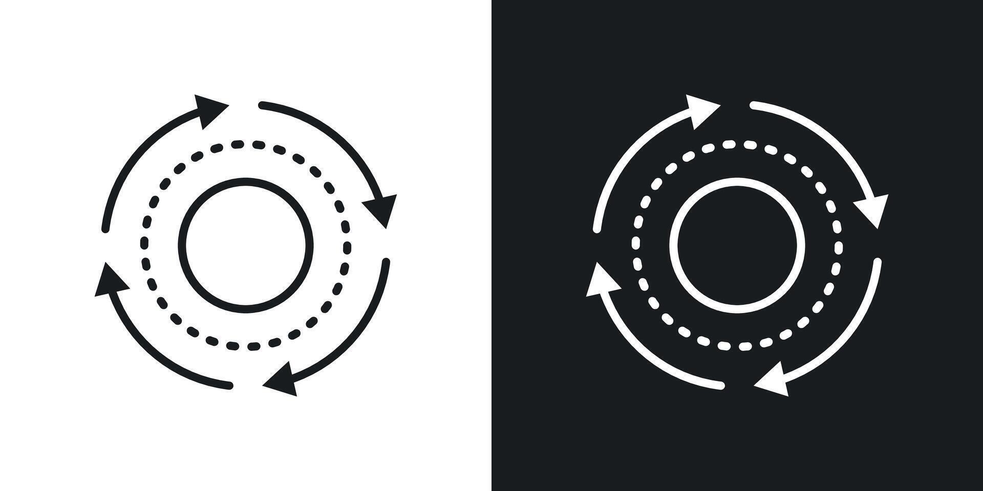 Sequential process icon vector