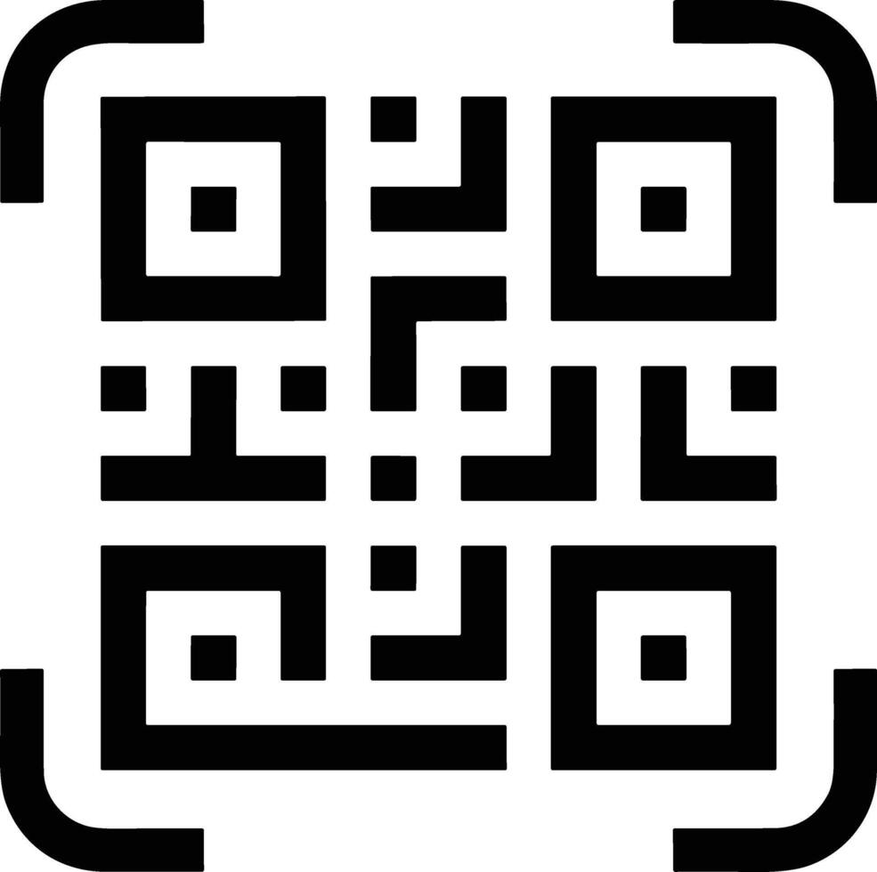 escanear qr código icono. digital exploración qr código. qr código escanear para teléfono inteligente qr código para pago. escanear código de barras símbolo valores vector. vector