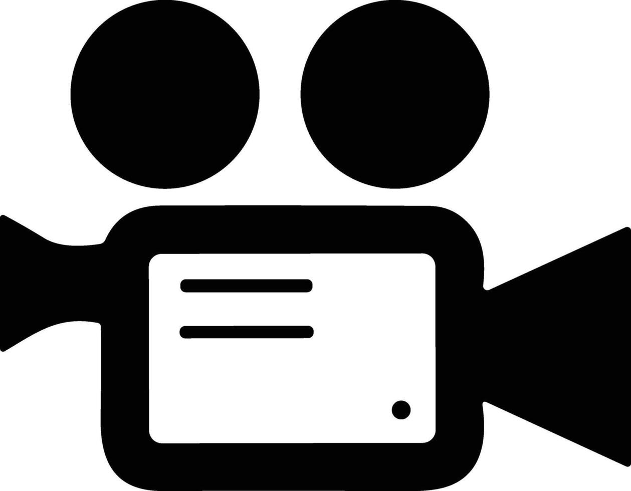 Movie video camera. Camera icon symbol sign vector illustration. Film Camera. Old Cinema icons. Film shooting, film player