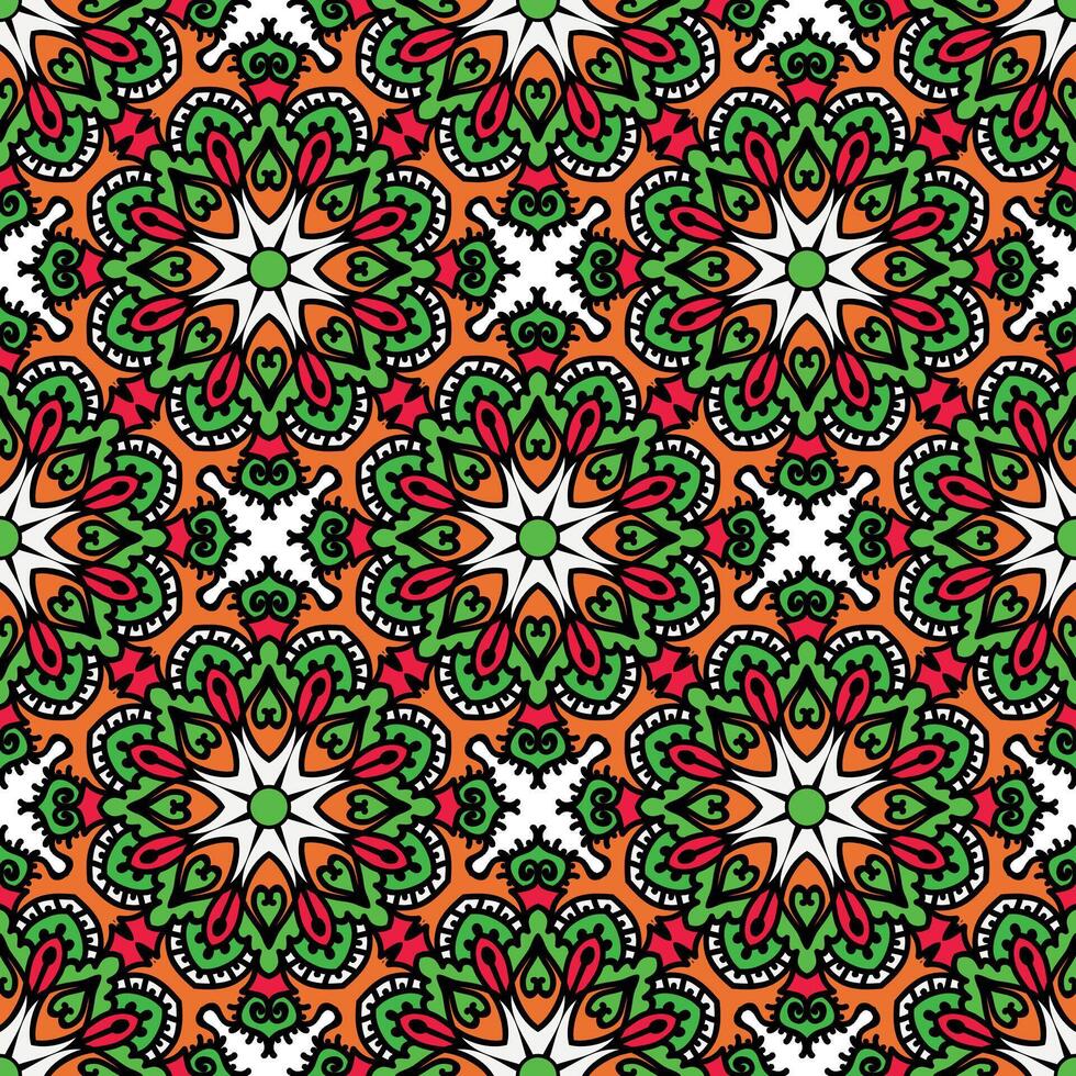 Damask seamless pattern element. Vector floral retro pattern