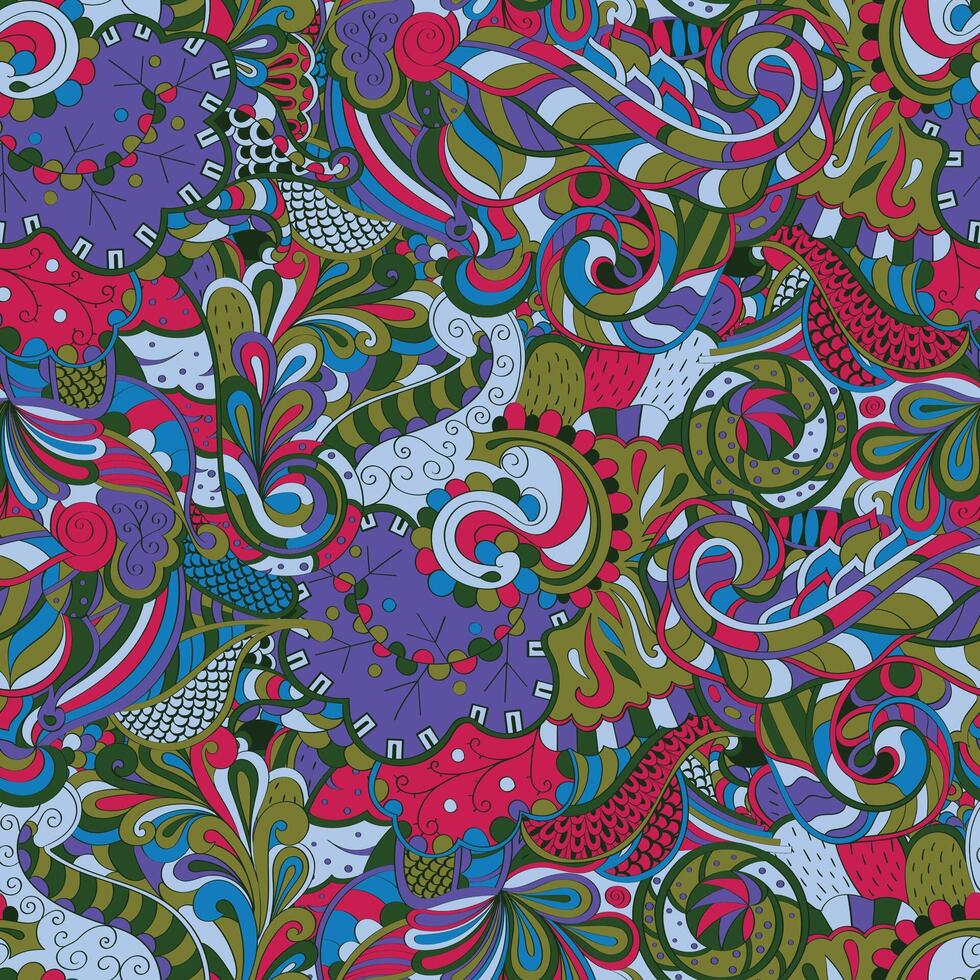 Damask seamless pattern element. Vector floral retro pattern