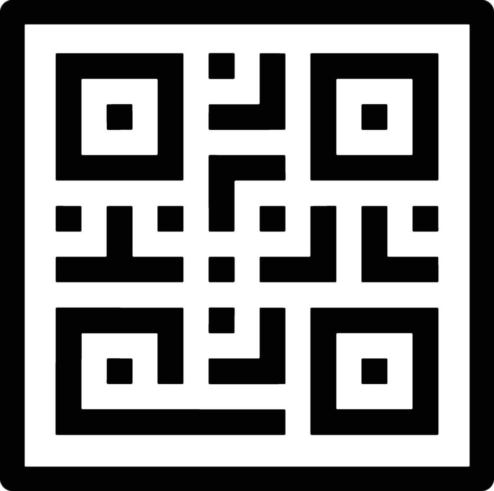 Scan QR code icon. Digital scanning qr code. QR code scan for smartphone. QR code for payment. Scan barcode symbol stock vector. vector