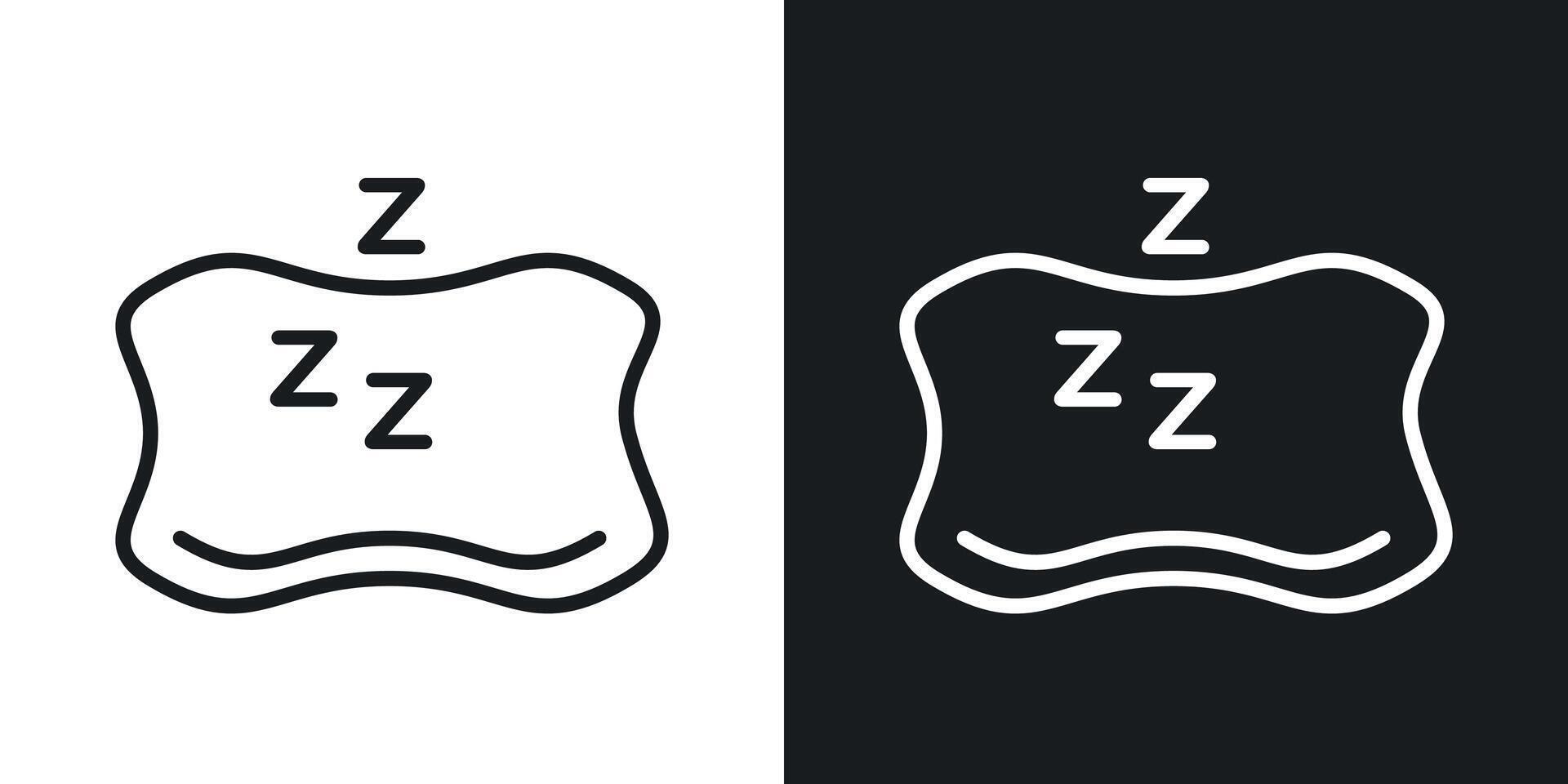 icono de vector de almohada