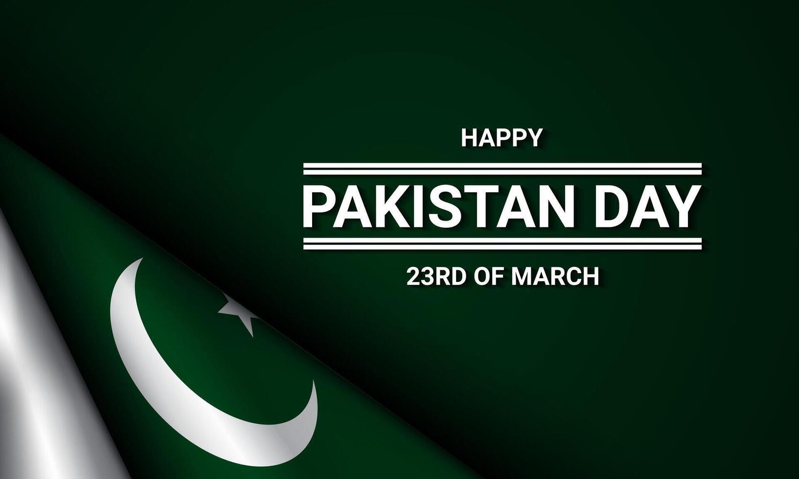 Pakistan Day Background Design. vector