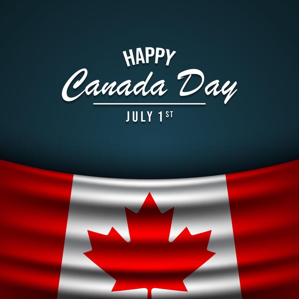 Canada Day Background Design. vector
