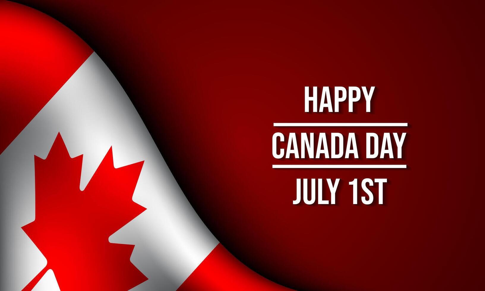 Canada Day Background Design. vector