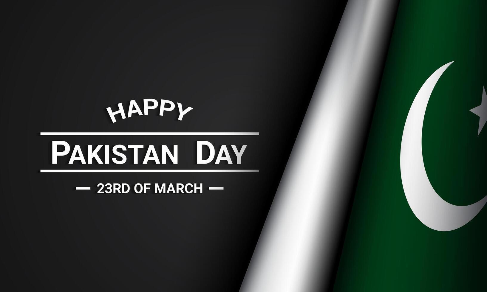 Pakistan Day Background Design. vector