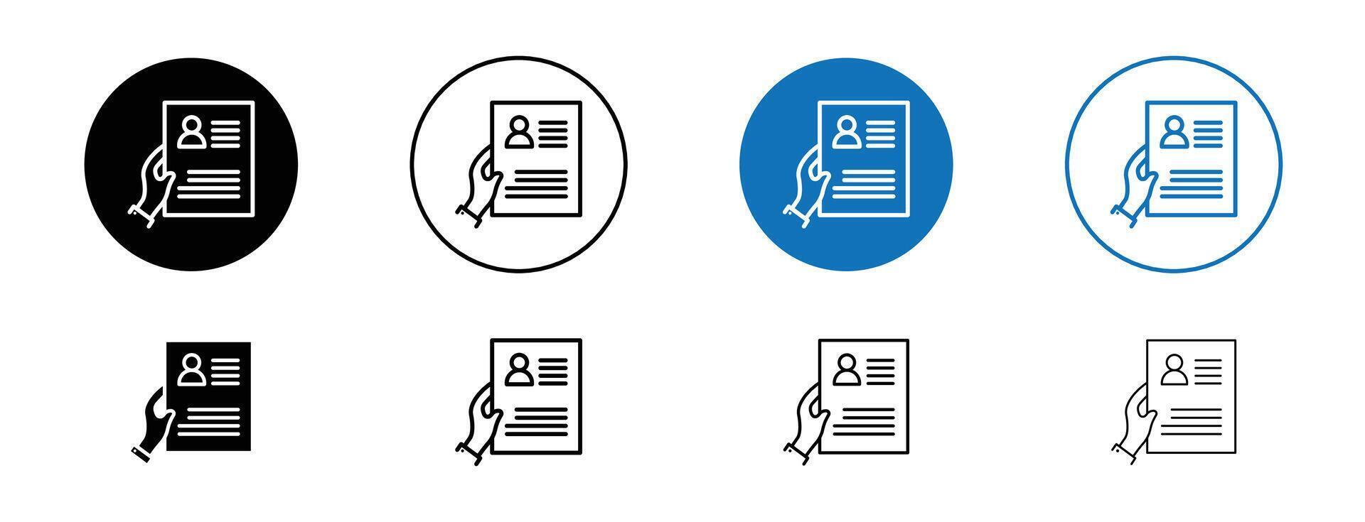 Resume vector icon