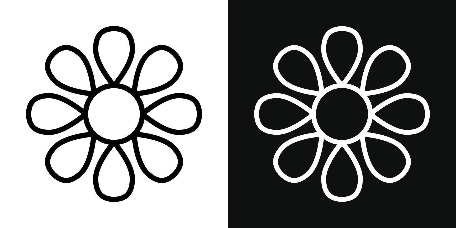 Flowers vector icon