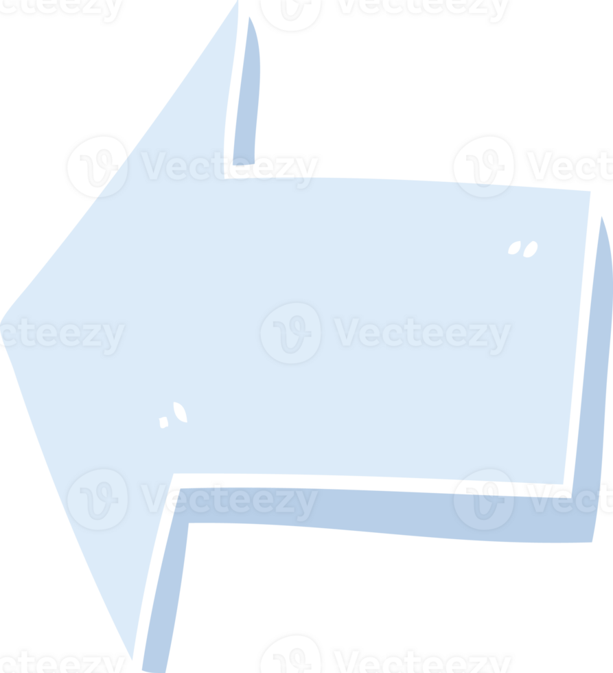cartoon doodle pointing arrow png