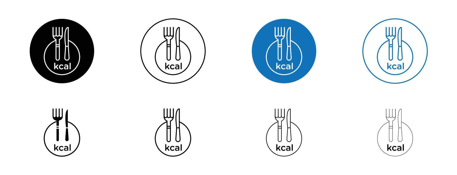 Kcal vector icon