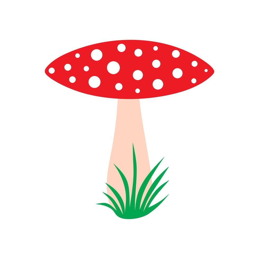 Mushroom icon set. Mushroom symbol. Vector illustration isolated on white background