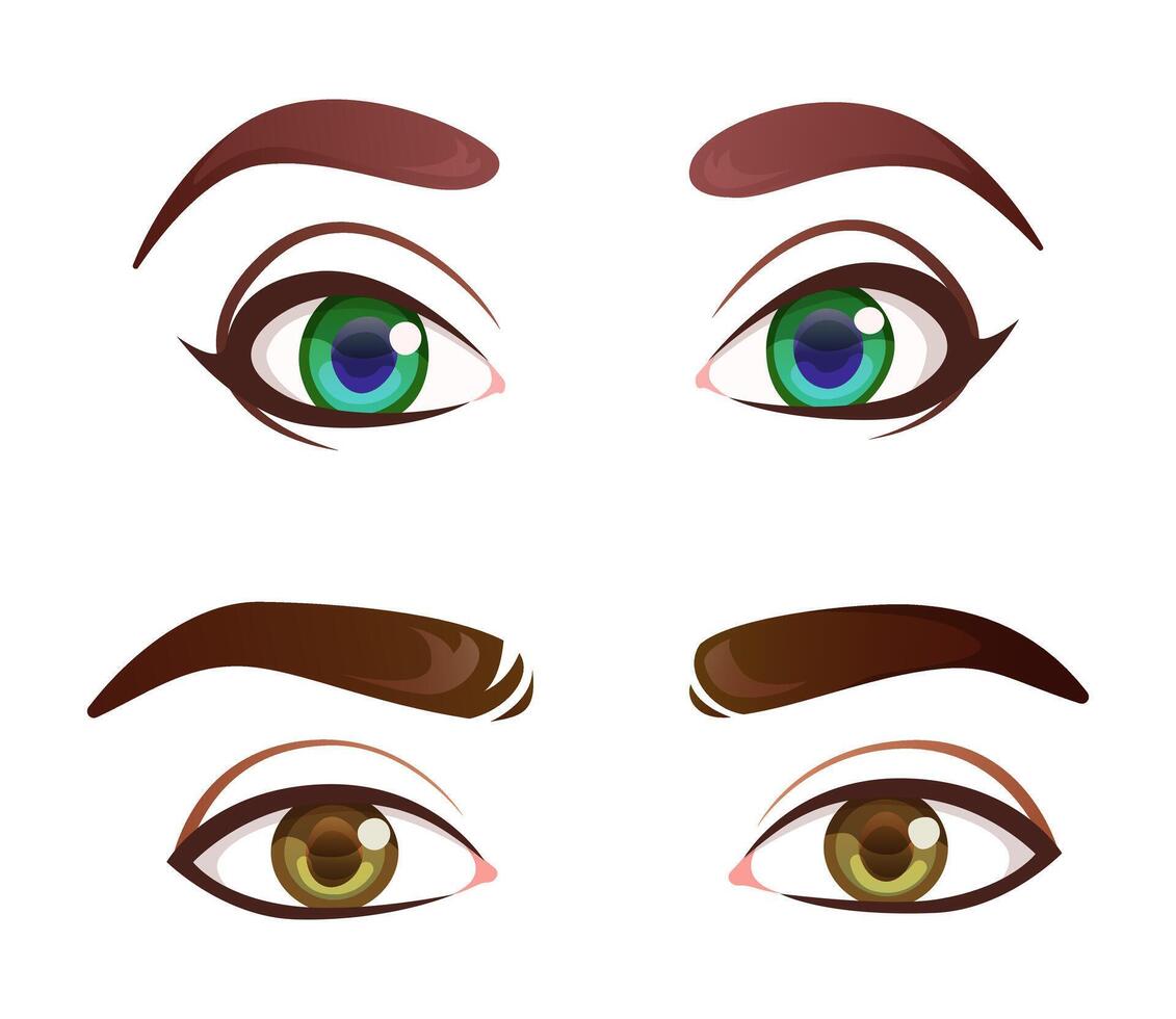 grande masculino ojos. personaje cara fondo. dibujos animados estilo. vector ilustración