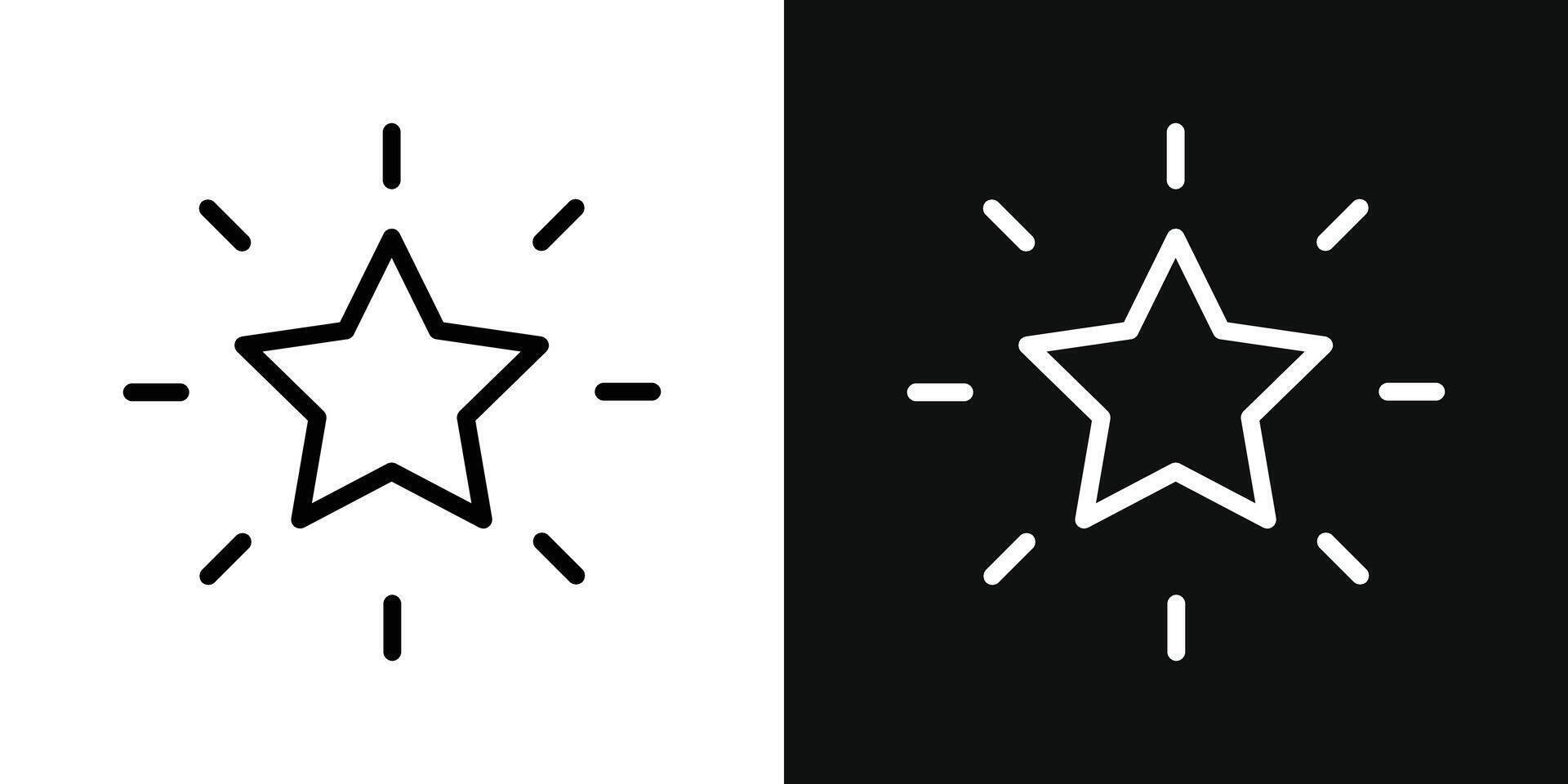 Premium star icon vector