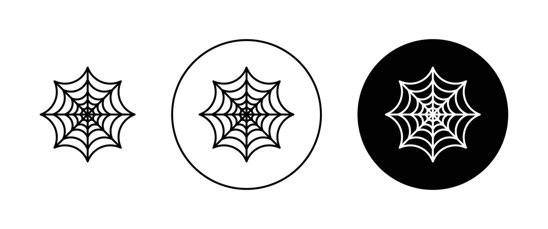 Spider web icon vector