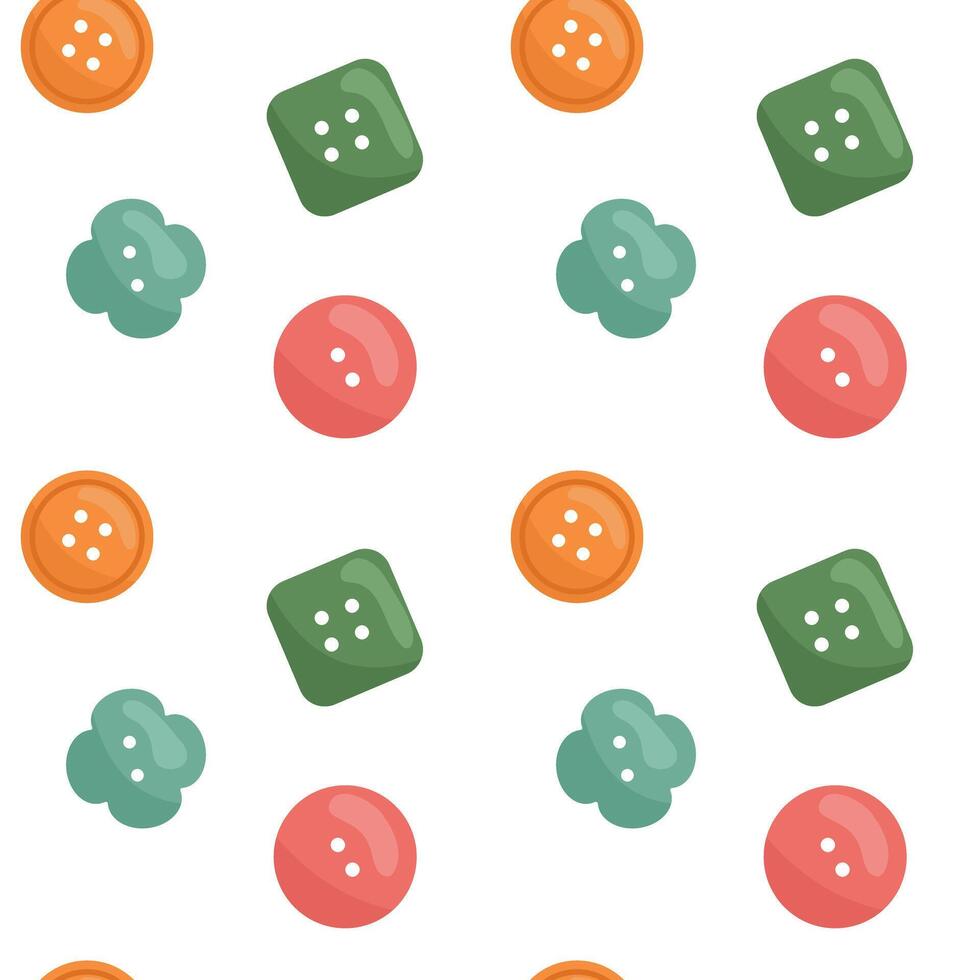 Vector pattern with colored buttons
