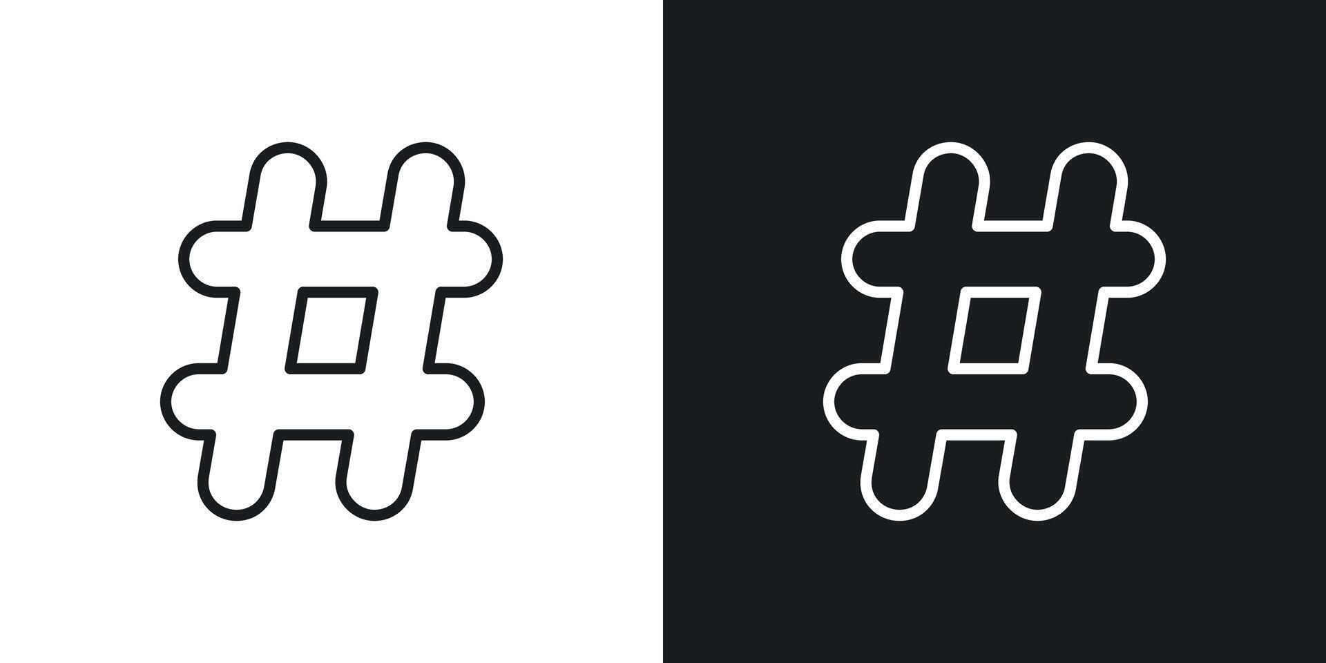 Hashtag vector icon