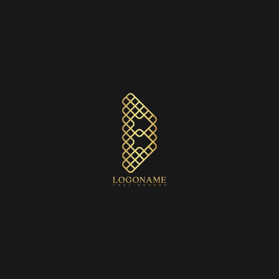 B letter logo icon design template elements vector style