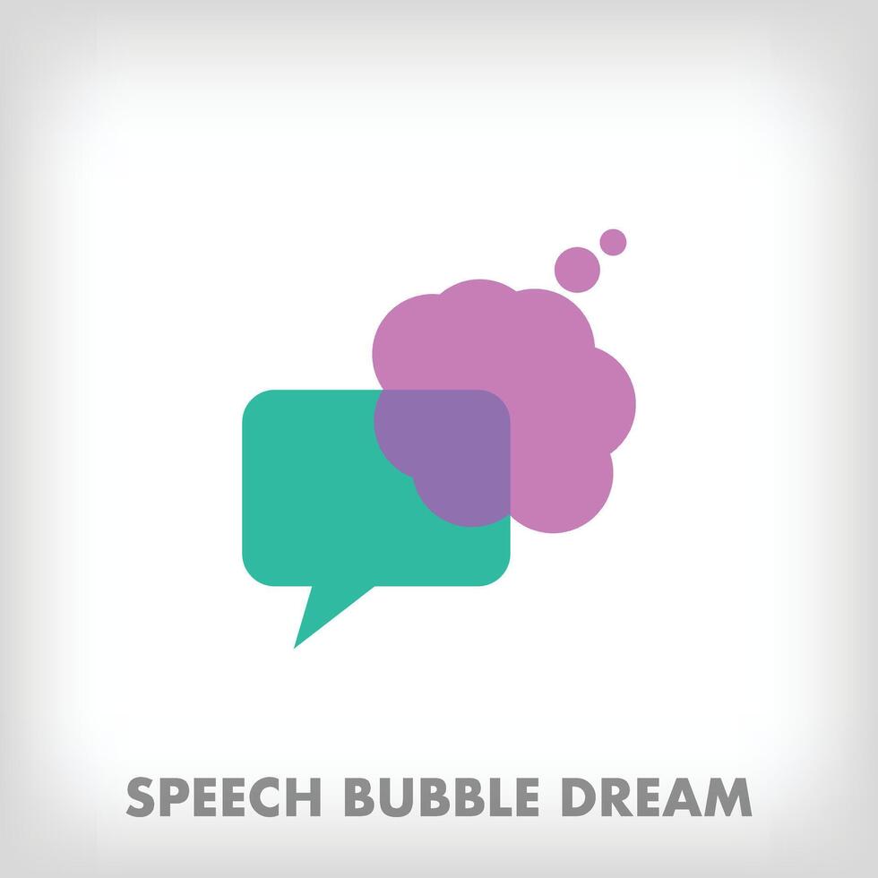 Creative speech bubble and dream bubble sign. Vector. Modern background for posters, websites, web pages, business cards, postcards, interior design. vector