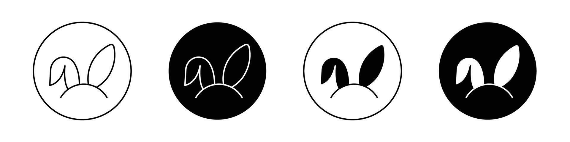 Bunny ear icon vector