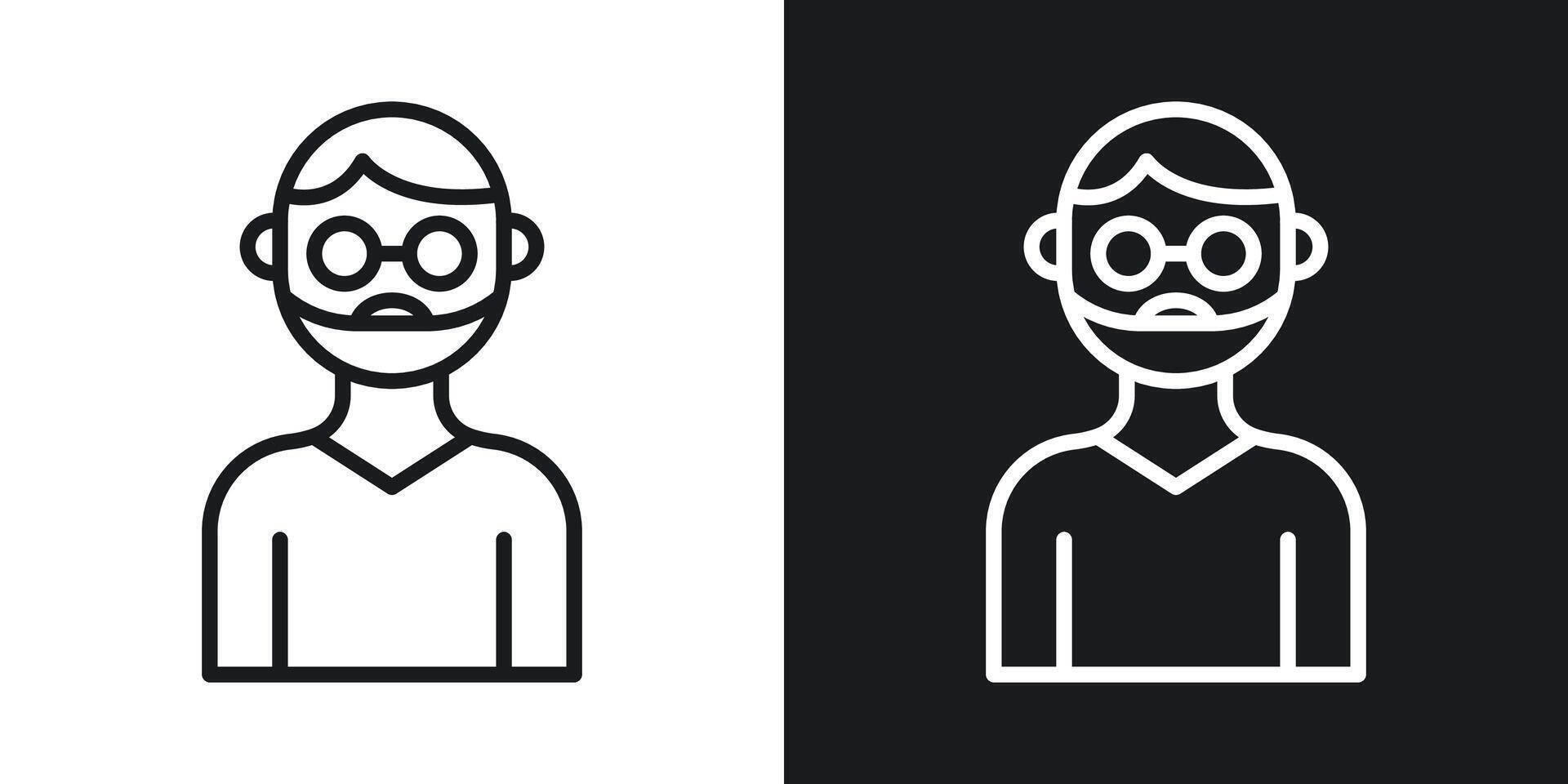 Hipster vector icon
